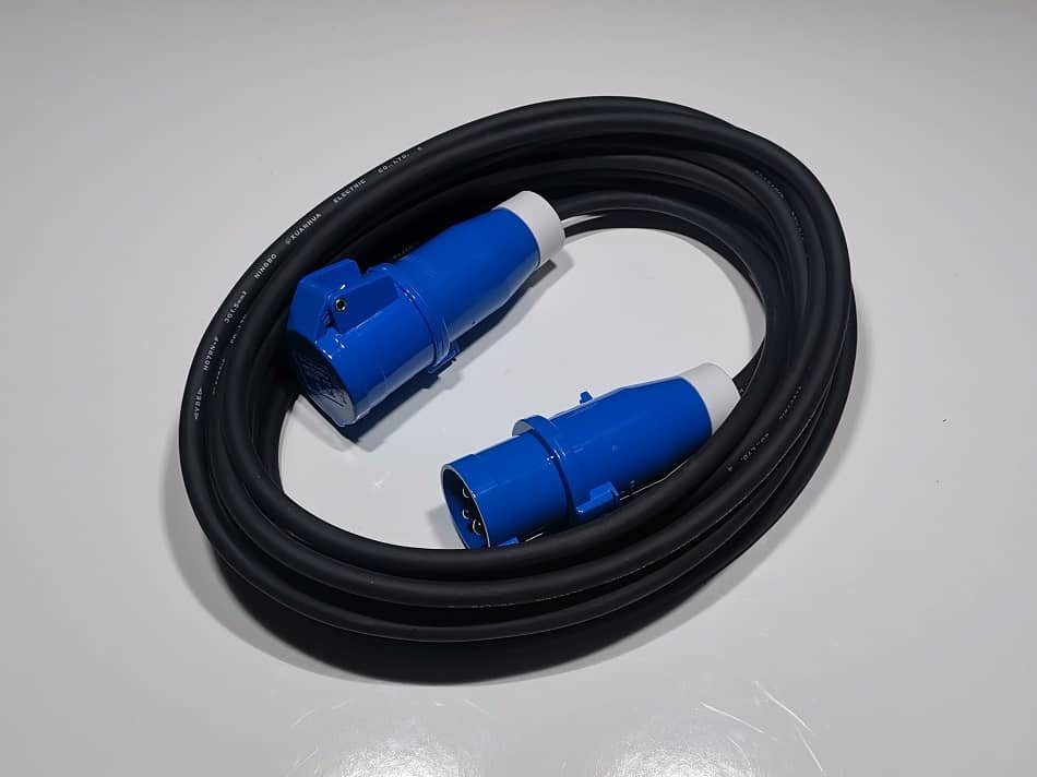 10 Meter 1.5mm Neoprene 16A Power Lead IP44 or IP67