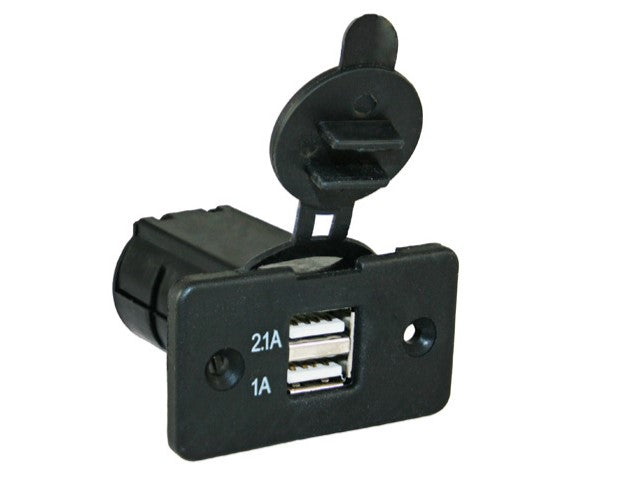12V USB 1x 1 Amp 1x 2,1 Amp