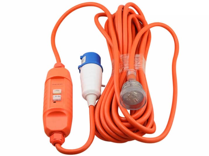 15 Meter Campground Tent Power Lead RCD Protected
