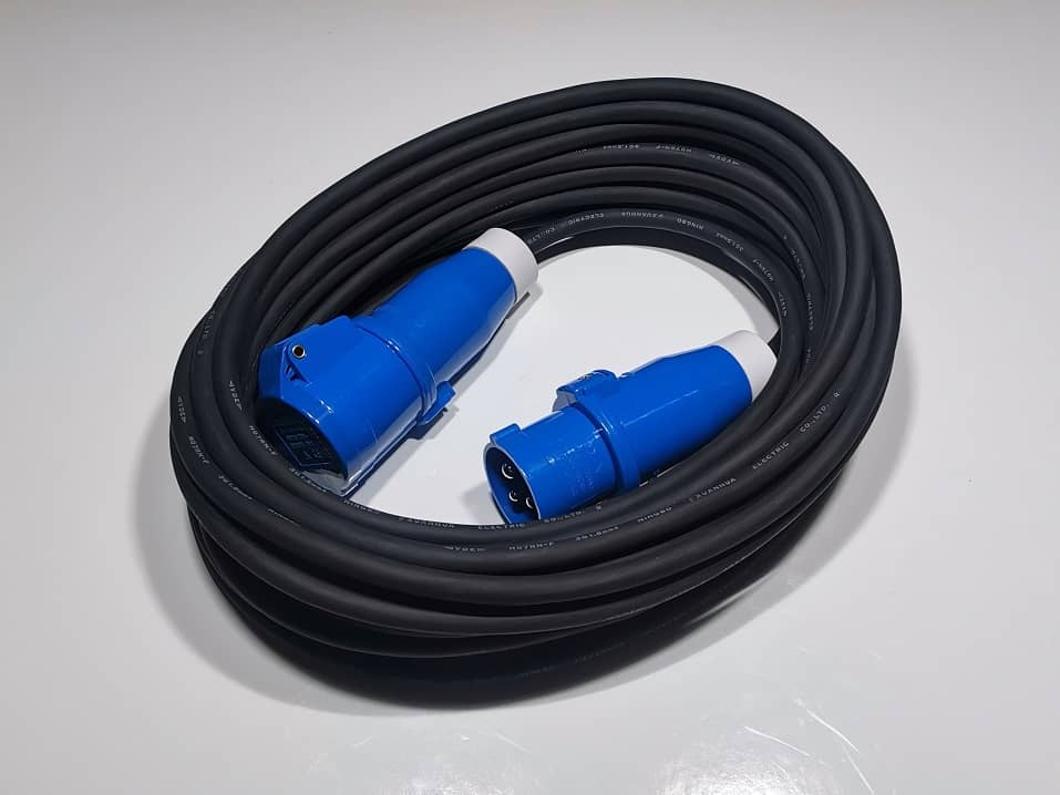 20 Meter 1.5mm Neoprene 16A Power Lead IP44 or IP67