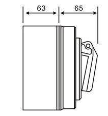 16A IP44 Outlet Switched w/ Interlock