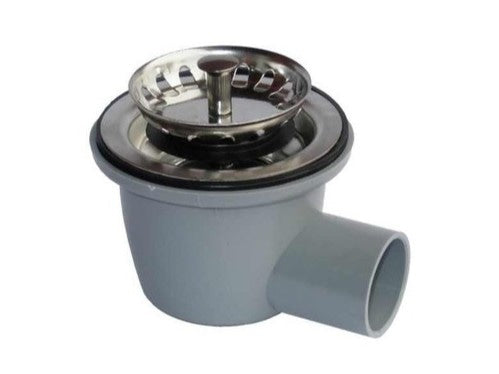 28mm Sink Waste Angled 90 Deg + Drainer