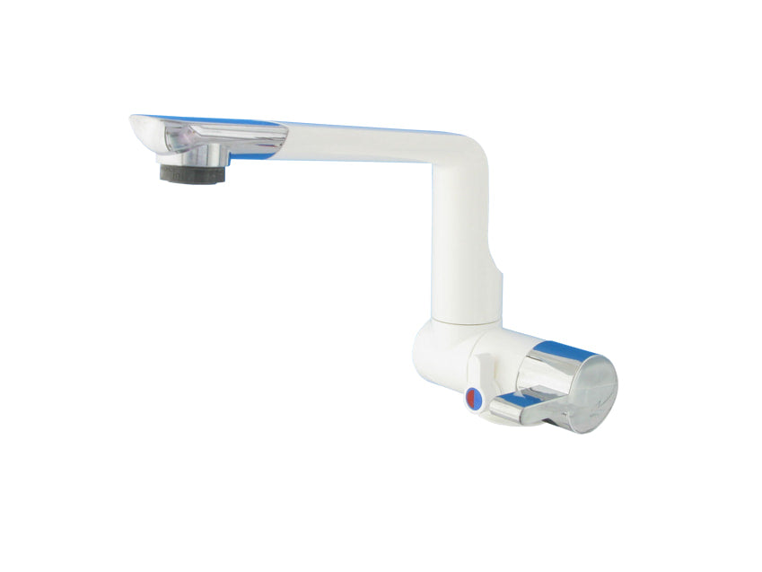 Comet Arona Mixer Tap White Crome w/ Microswitch