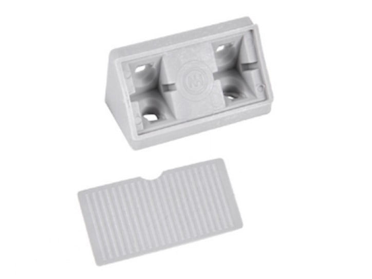 Cabinetry Corner Joiner w/ Screw Cover Plate - Grey