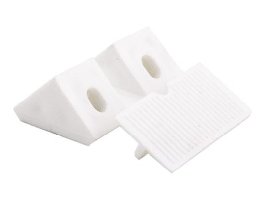 Cabinetry Corner Joiner w/ Screw Cover Plate - White