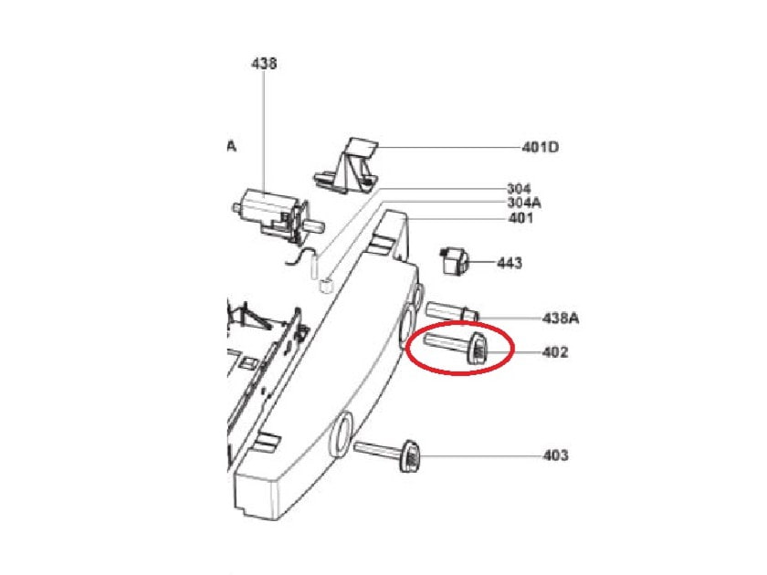 Dometic Fridge Thermostat Turning Knob RMS8550