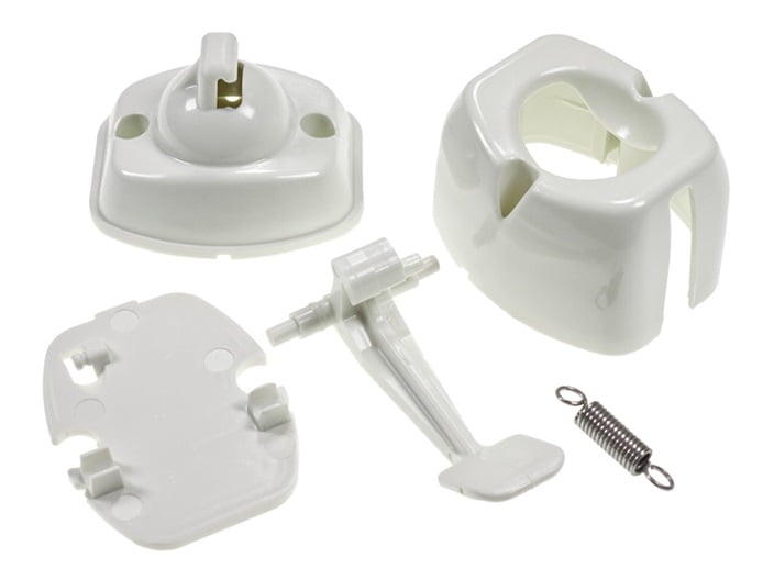 Door Catch Lever Release - White
