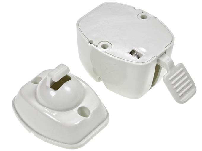 Door Catch Lever Release - White