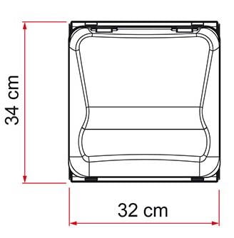 Fiamma Vent 28F Skylight/Roof Vent 280 x 280mm - Crystal