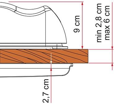 Fiamma Vent 28F Skylight/Roof Vent 280 x 280mm - Crystal