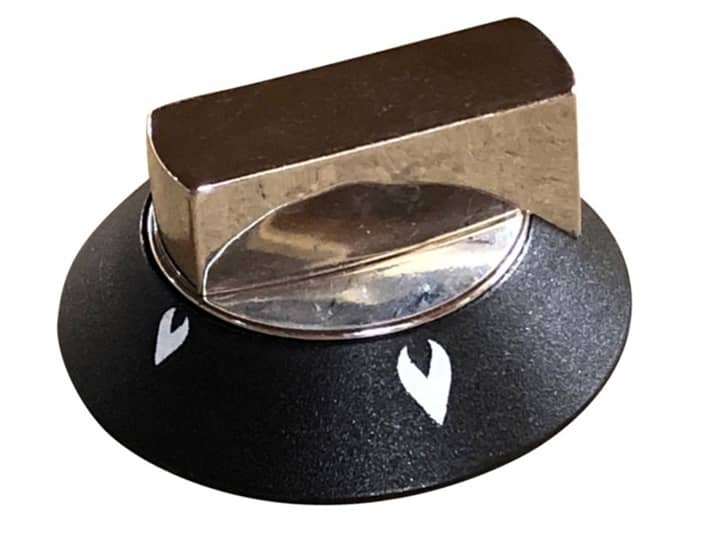 Thetford Spinflo MK3 Gas Hob Controll Knob Chrome