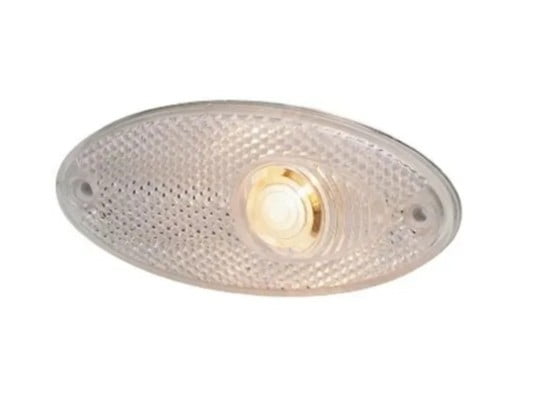 Hella Front Marker Light Clear Oval - with Reflector