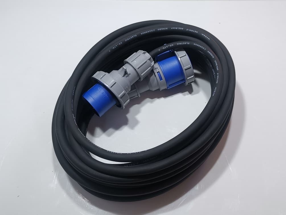 15 Meter 2.5mm Neoprene 16A Power Lead IP44 or IP67
