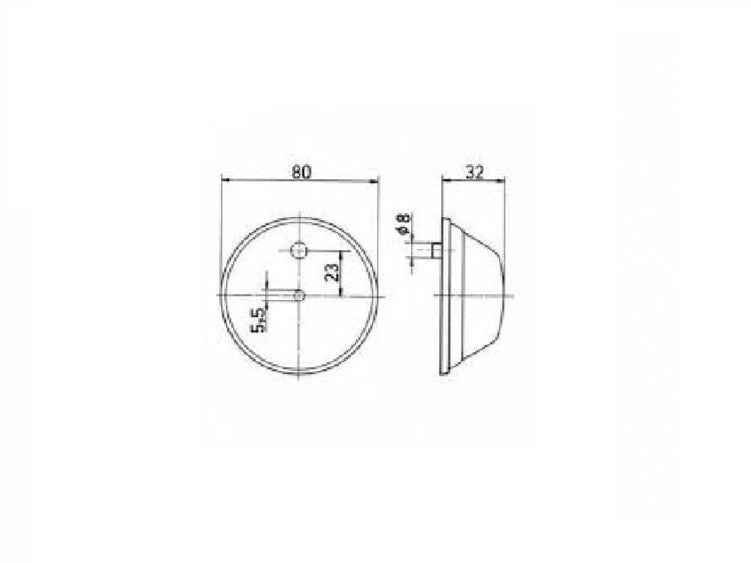 Jokon Front Marker Light PL192 Clear Round