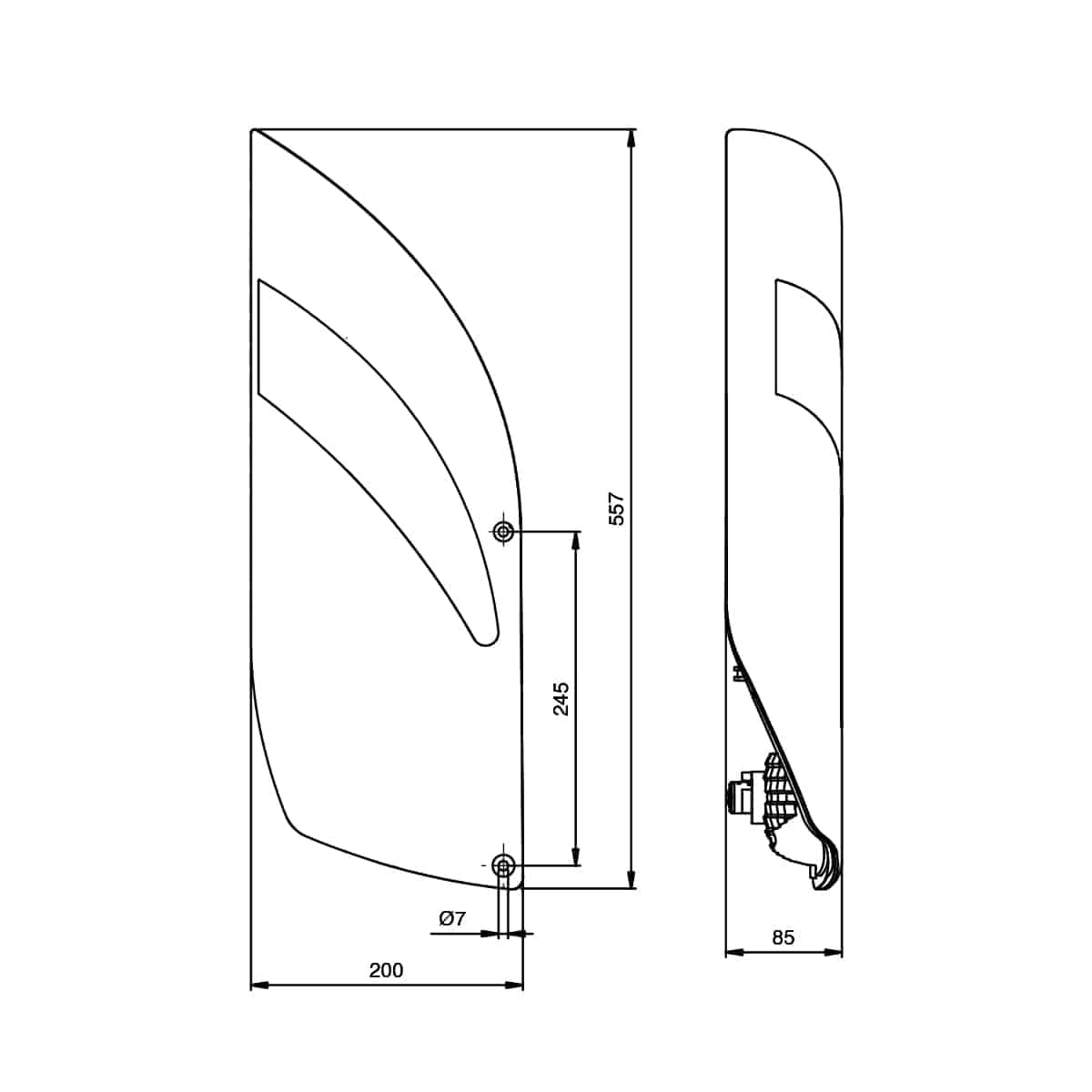 Jokon L3100 Triangle Reflector - Left