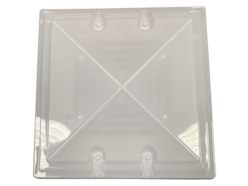 MPK 4-Way Push Up Roof Vent 400 x 400mm - Dome Only w/ Fixings Attached