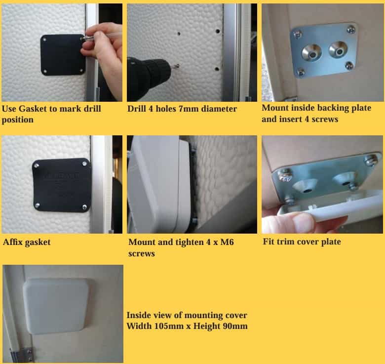 Milenco Sliding Security Door Lock - Wall Mounted