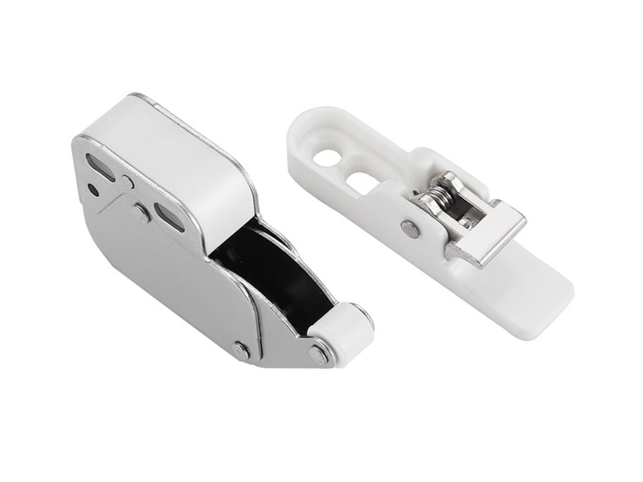 Mini Latch Spring Loaded Push Lock with Metal Clip Buckle