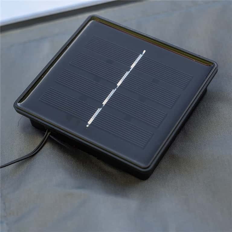 Open Porch Awning w/ LED Solar Powered Lights 400 x 250cm