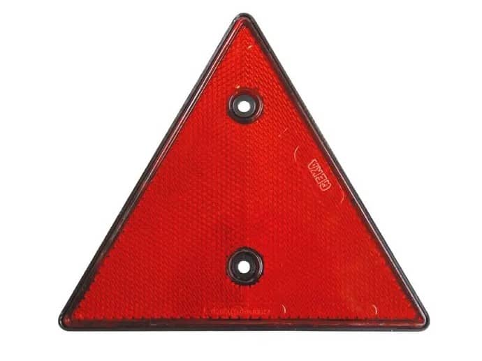 Reflector Triangle Red
