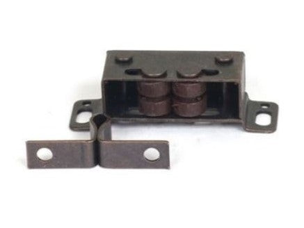 Double Roller Draw Catch Metal Bronze