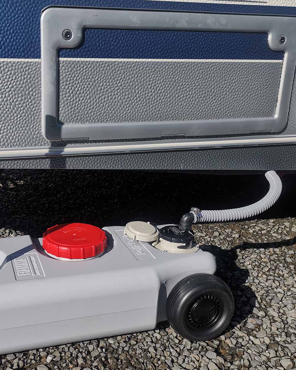 Caravan self-containment water tank equipment for Euro UK Caravans