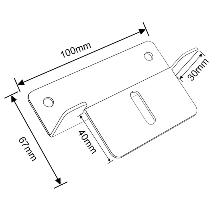 Solar Brackets Z Shape Set of 4