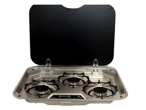 Suburban 3 Burner Gas Hob Cooktop w/ Lighter & Glass Lid