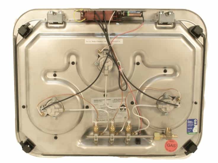 Suburban 3 Burner Gas Hob Cooktop w/ Lighter & Glass Lid