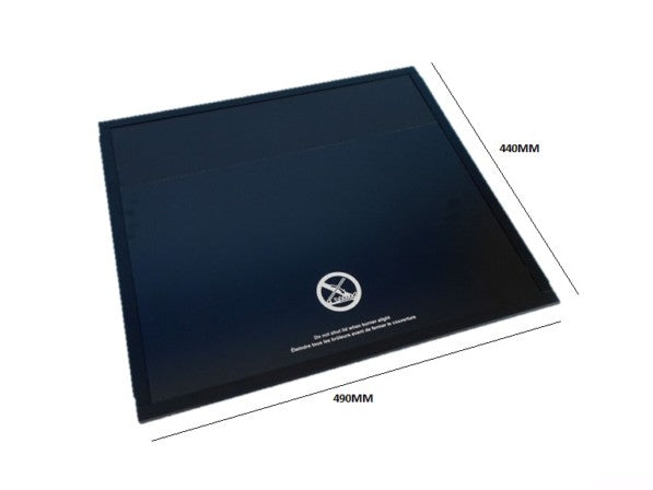 Thetford replacement Laminate Glass Lid Solid Black for Mini Grill