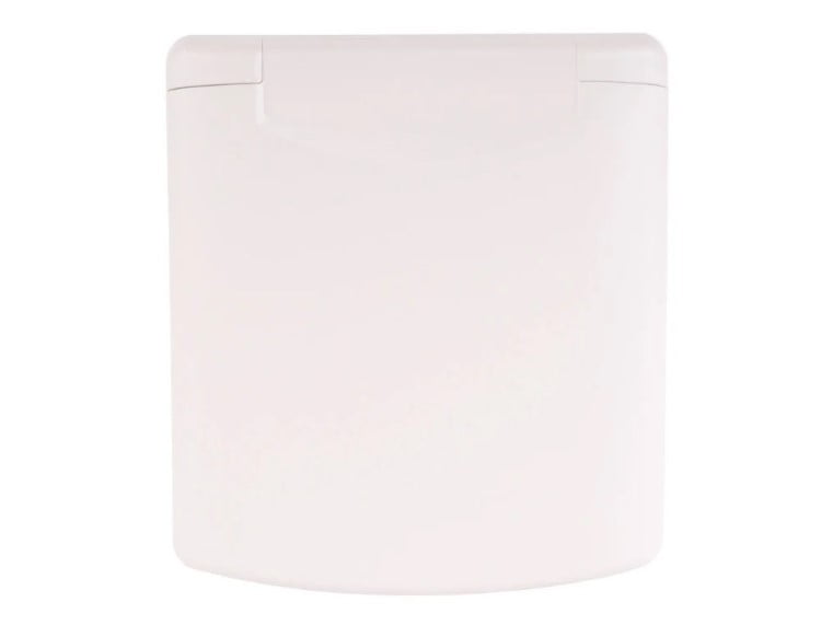 16A Inlet Flush Mounted - White (Magnet Lid)