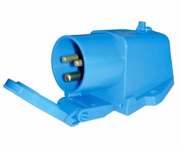 16A IP44 Inlet Surface Mounted Male - Blue