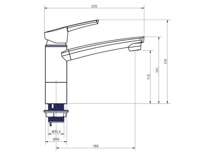 Comet Como Mixer Tap Chrome w/ Microswitch