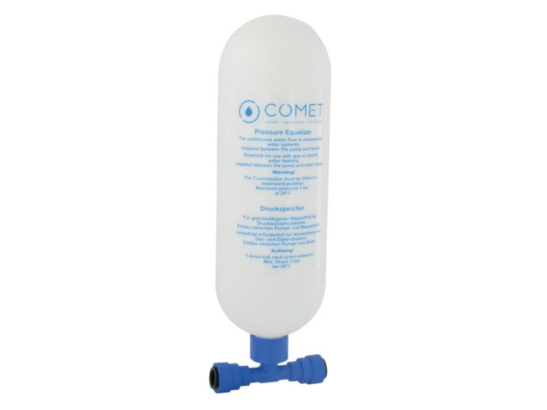 Comet Pressure tank T-piece connection John Guest Fittings