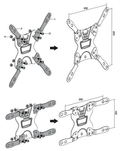 Swing Arm TV Bracket