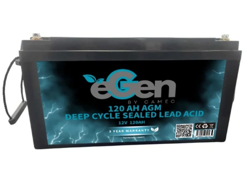 eGen (By Camec) 12V 120AH AGM Deep Cycle Battery
