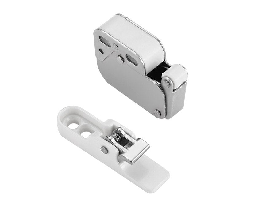 Mini Latch Spring Loaded Push Lock with Metal Clip Buckle