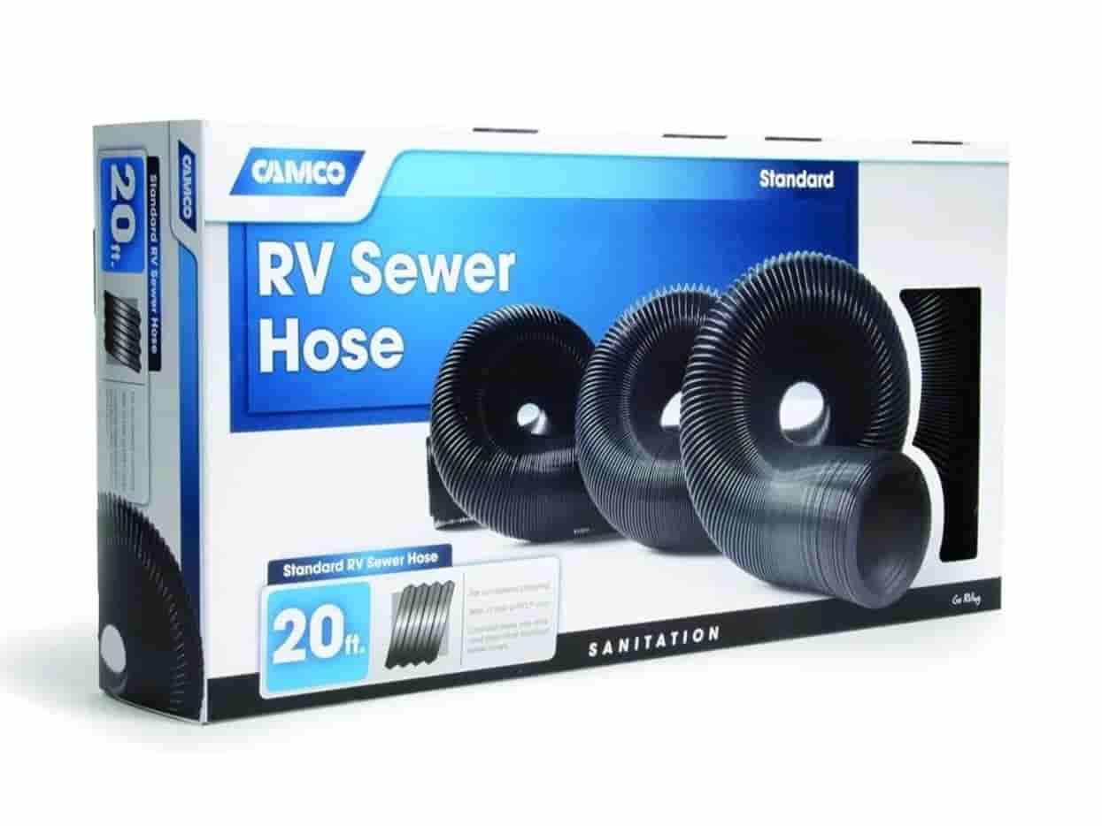 Camco Standard Black/Grey Water Hose 3" (75mm) - 6 Meter (20ft)