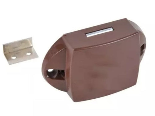 Push Lock Single Sided Large - Brown