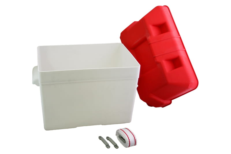Battery Box Small - Red Lid