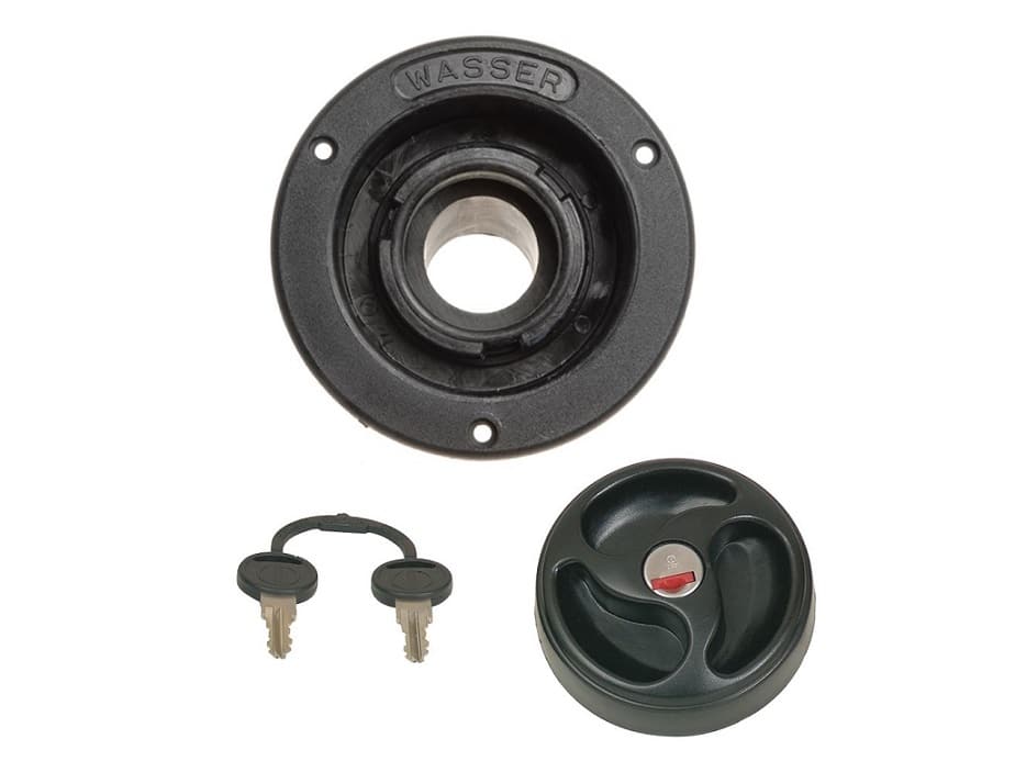 Water Inlet Lock & Keys Black